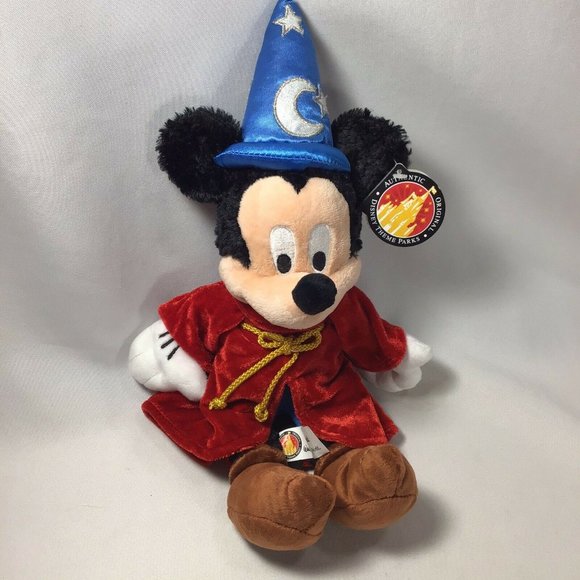 Fantasia Mickey Mouse Disney World  Sorcerer Plush - Picture 3 of 8